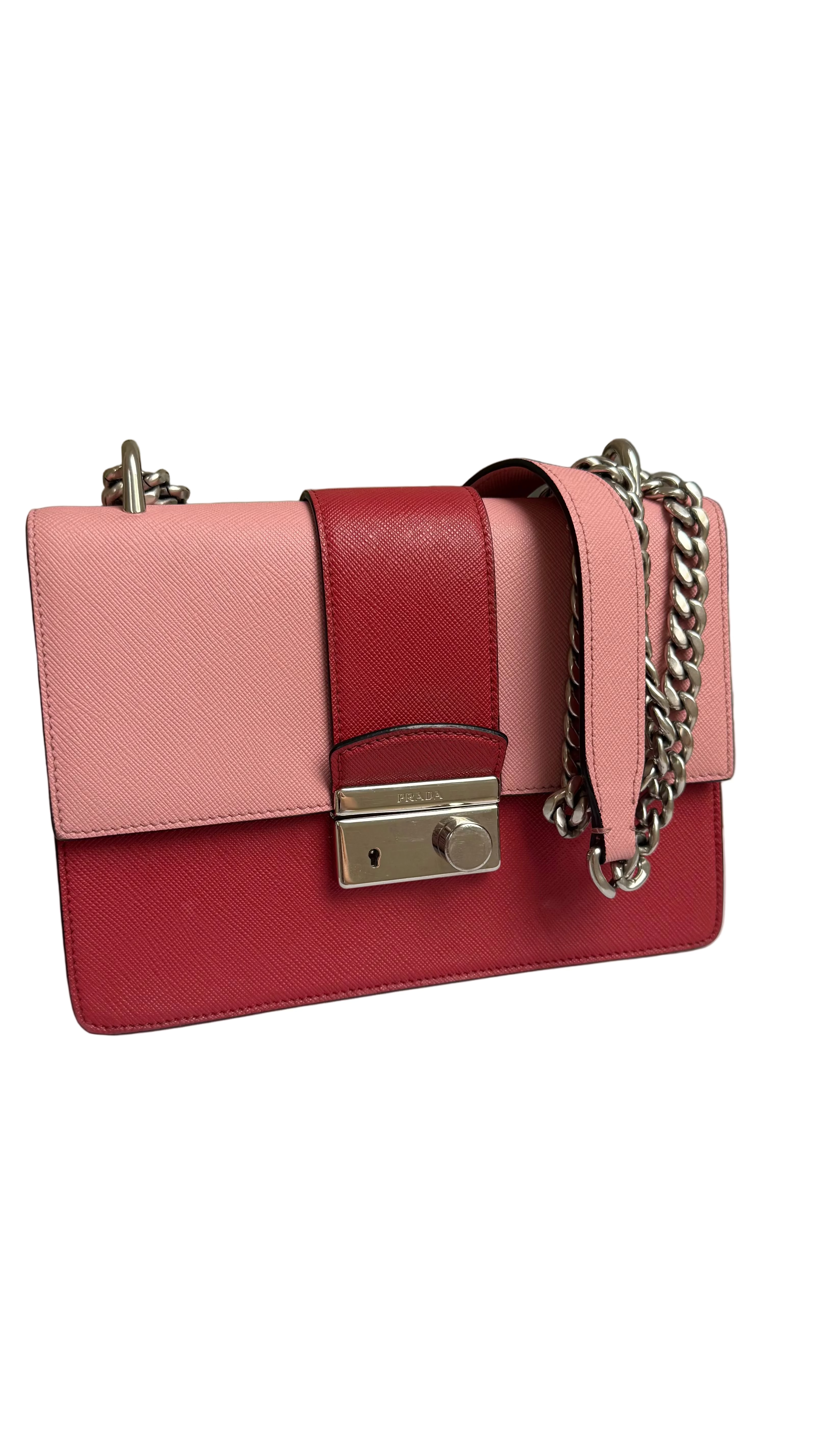 Prada Saffiano Leder Schultertasche