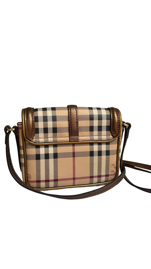 Burberry Haymarket Check Berkeley Mini Crossbody Bag