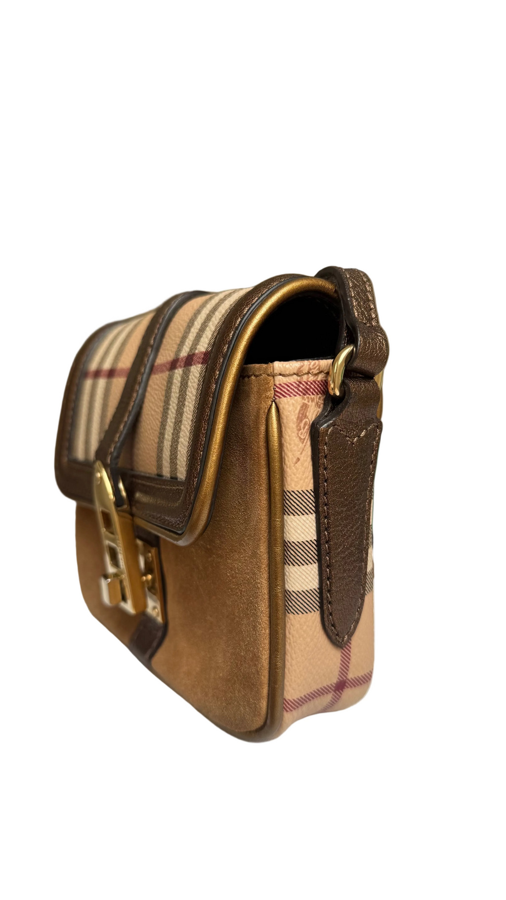 Burberry Haymarket Check Berkeley Mini Crossbody Bag