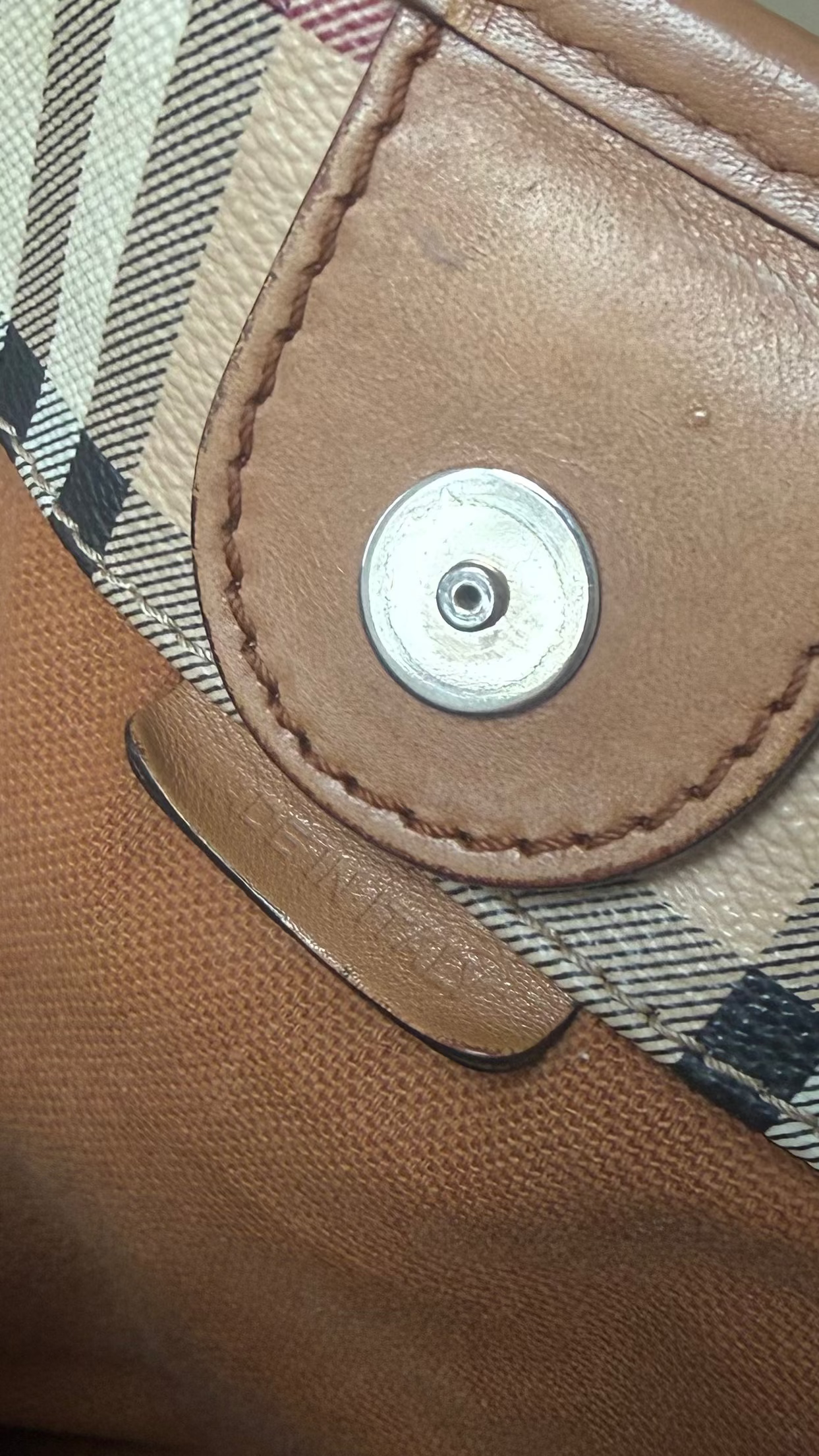 Burberry Haymarket Check Shoulder Bag